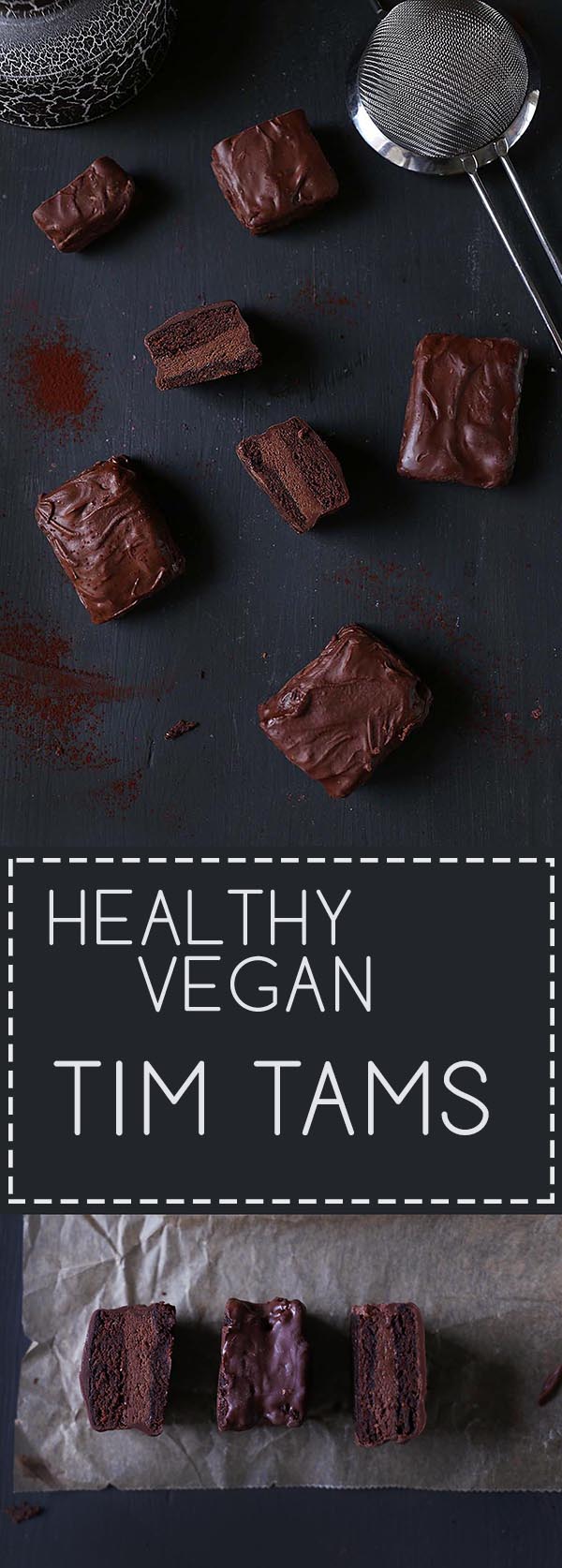 Healthy Vegan TimTams | vanillacrunnch.com