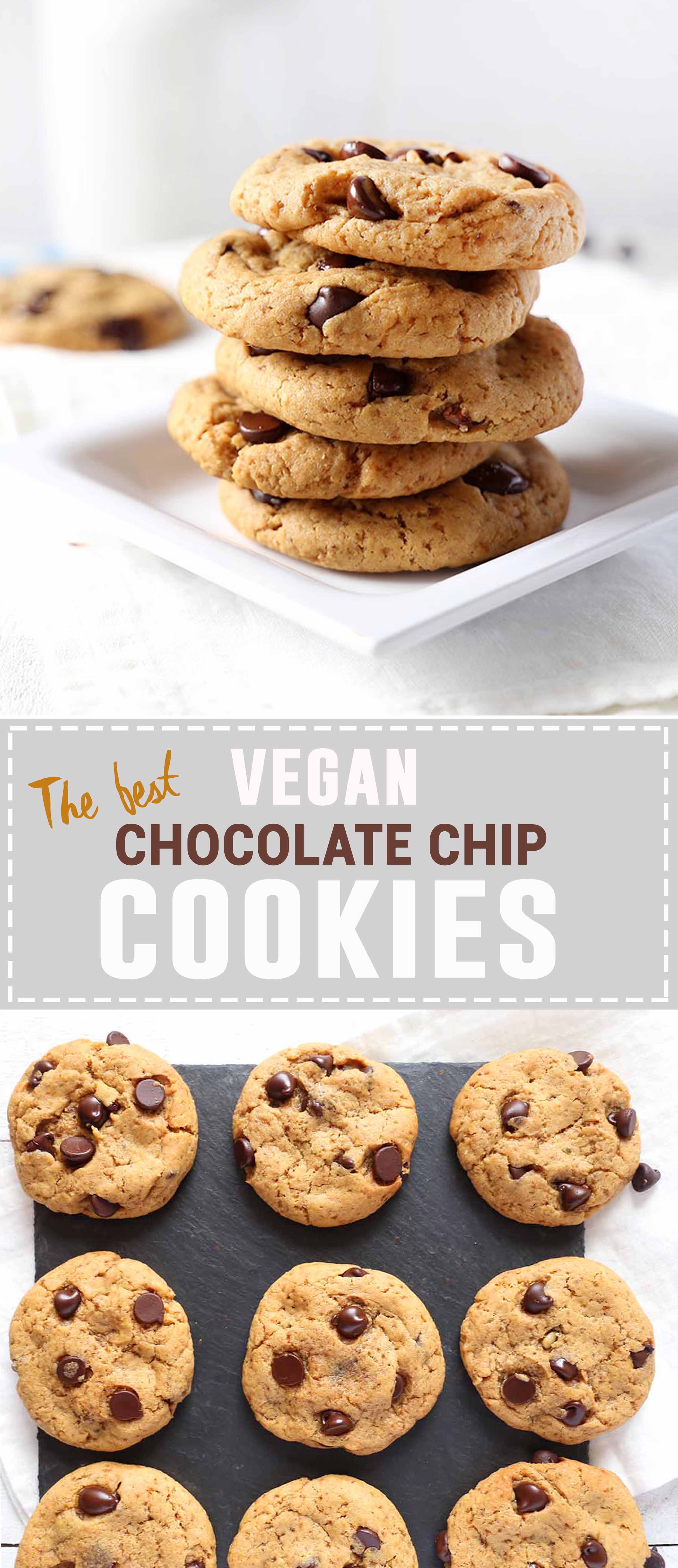 The BEST Vegan Chocolate Chip Cookies | Easy Recipe