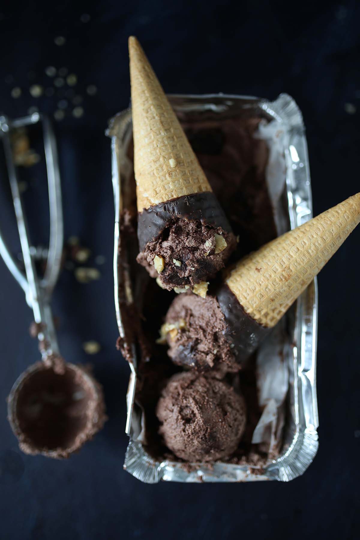 Vegan Chocolate Brownie Icecream