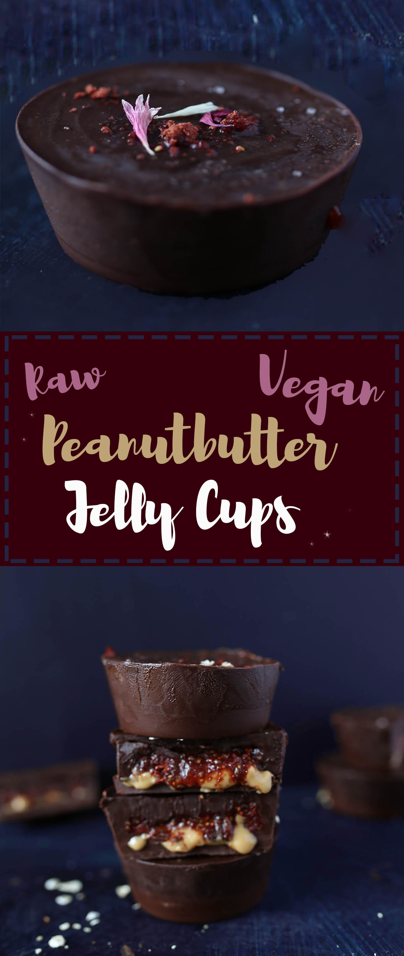 Bloody Peanut butter Jelly Cups for Halloween {raw, gluten-free}