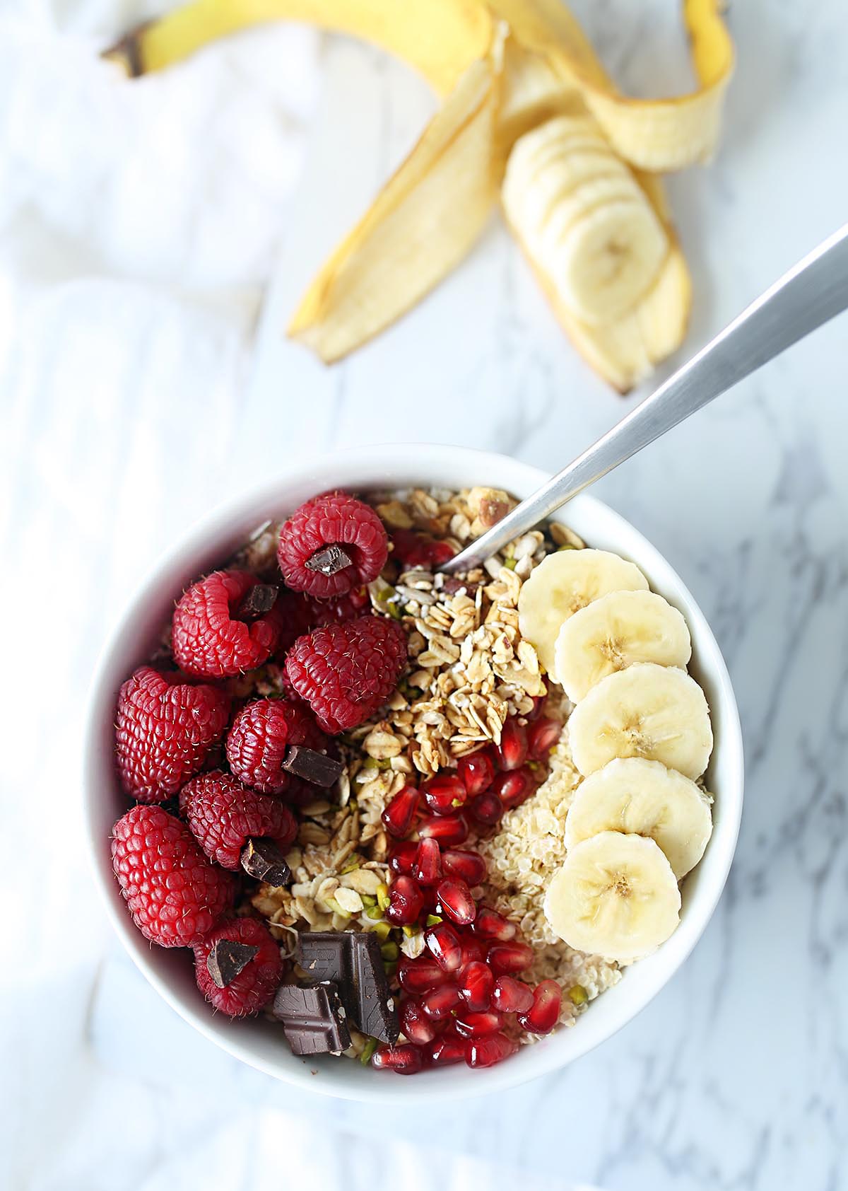Overnight oatmeal with 20g of plant-based protein