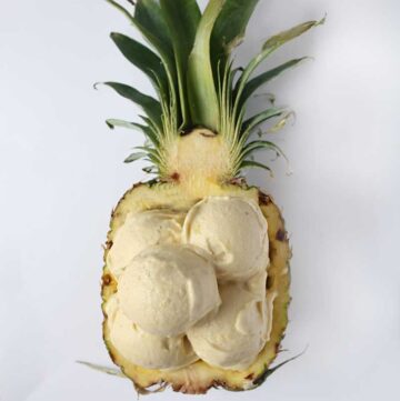 Healthy Pineapple Banana Icecream - Veganes Bananen Ananas Eis