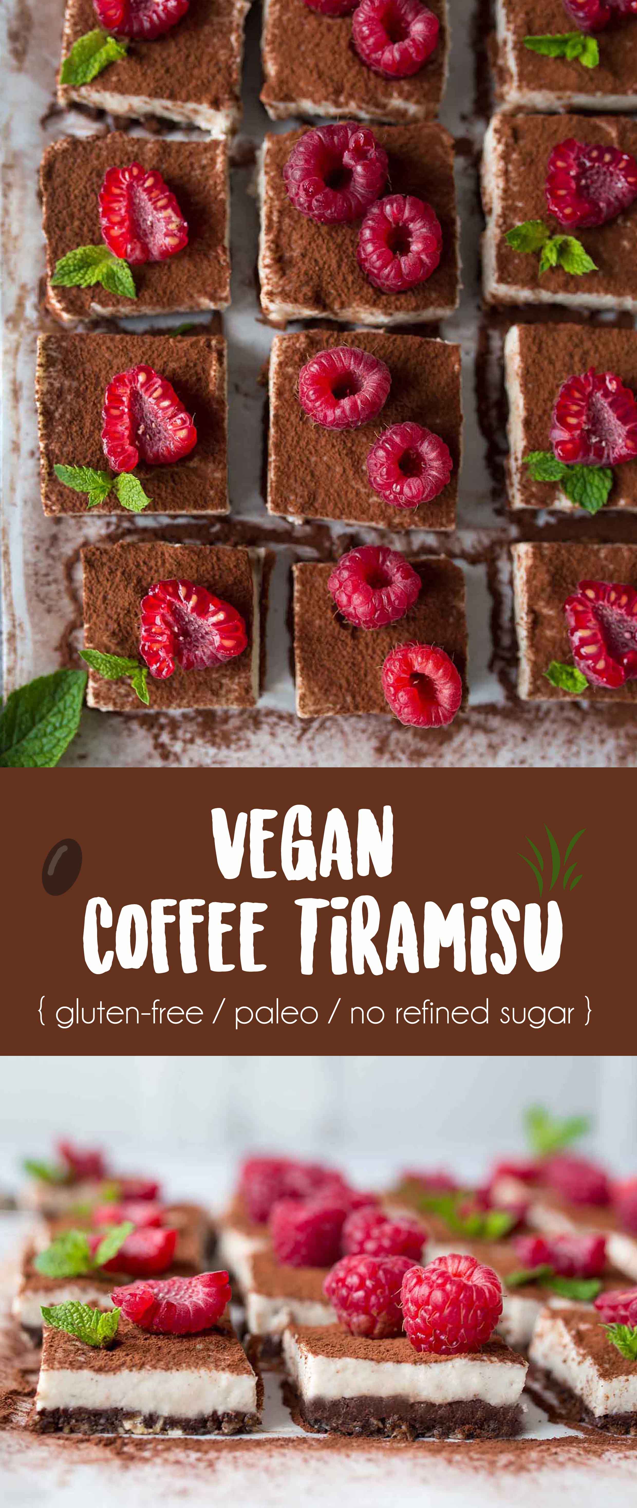 Vegan Coffee Tiramisu {gluten-free / paleo / no refined sugar }