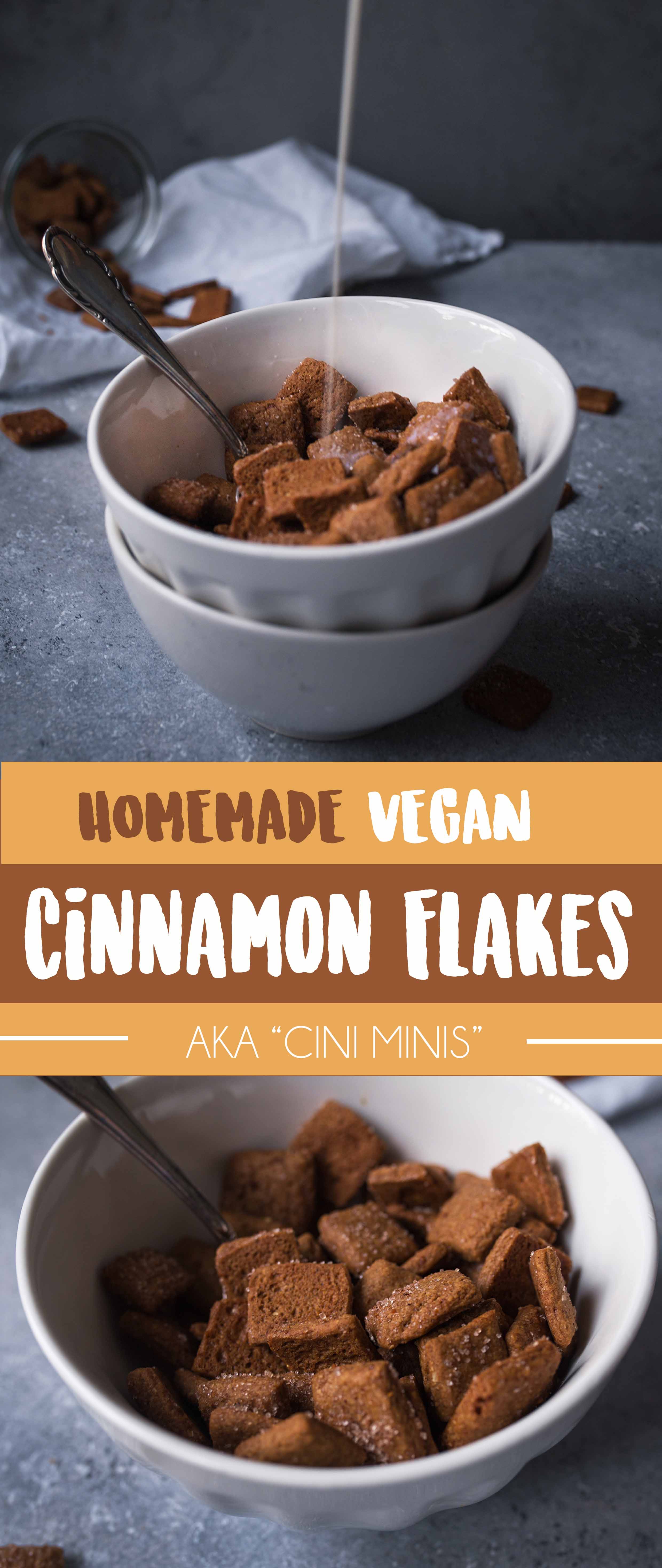 Homemade Vegan Cinnamon Crunch Flakes aka "Cini minis"