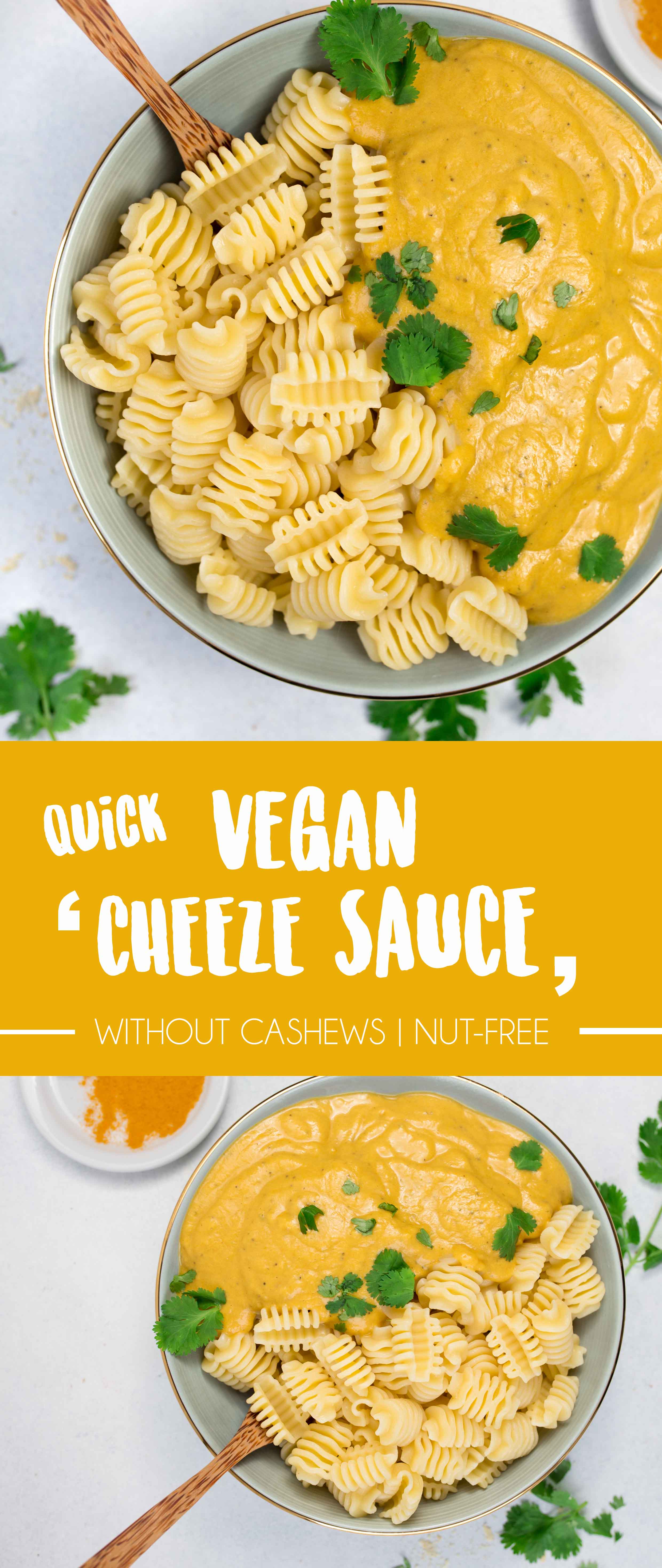 Easy Vegan Lowfat "Cheeze" Sauce {super creamy without cashews!}