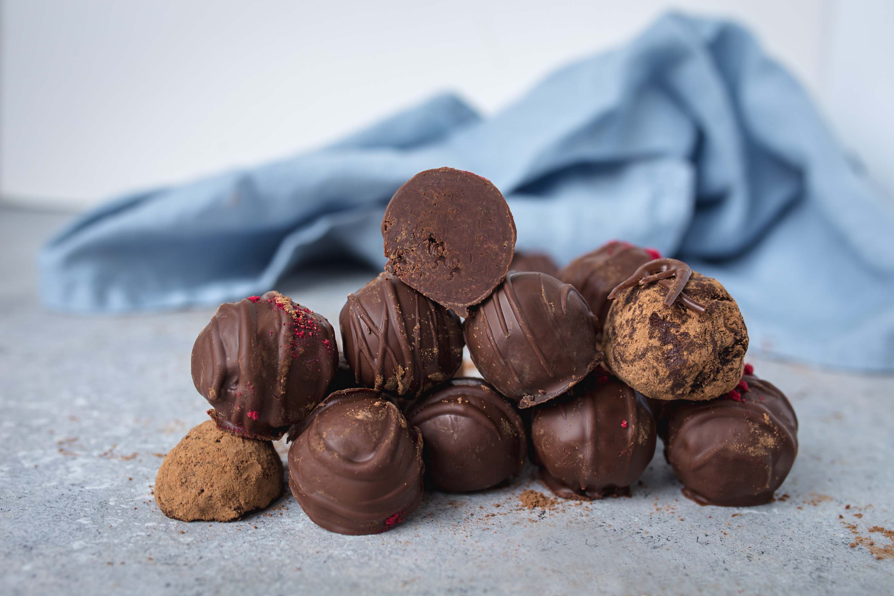 Carob Cacao Maca Truffles for hormonal balance and to satisfy your sweet cravings