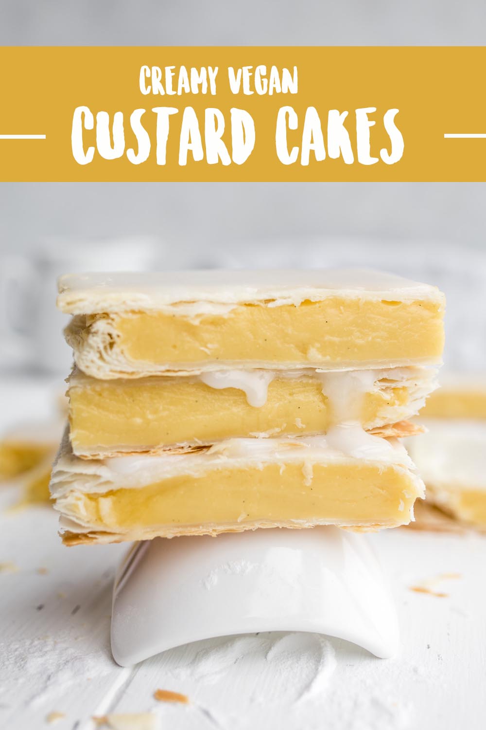 Easy vegan custard cakes - Less than 5 ingredients
